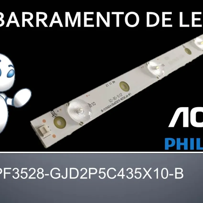 BARRA DE LED AOC LE43D1452 LB-PF3528-GJD2P5C435X10-B (SEMI-NOVA)