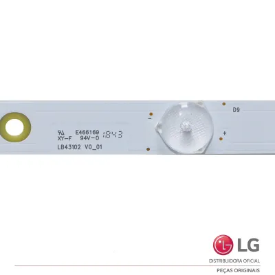 KIT BARRA DE LED TV 43LV300 43LV300C | 5 BARRAS 10 LEDS | ORIGINAL