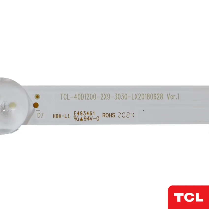 KIT BARRAMENTO DE LED PANASONIC TC-40FS500B 40FS500 TCL-40D1200-2X9-3030-LX20180628 | 2 BARRAS C/ 9 LEDS 