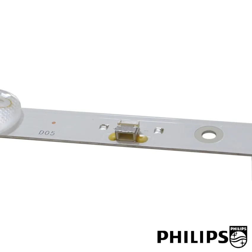 KIT BARRAMENTO LED PHILIPS 50PUG6654 50PUG7625 50PUG7406 | 4 BARRAS 8 LEDS - ORIGINAL HRS-H554-050PS20-0408-3030-12-N-V1
