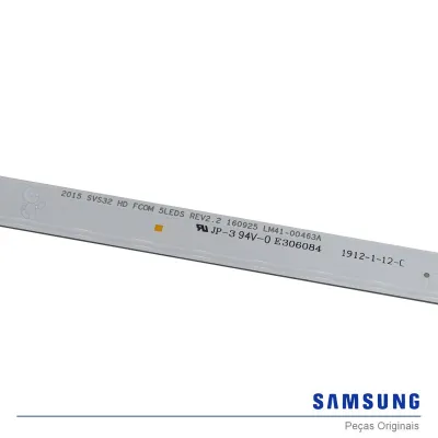 KIT BARRAMENTO SAMSUNG UN32J4000 UN32J4200 UN32J4300 UN32T4300 UN32J4290 LM41-00463A | ORIGINAL - 2 BARRAS C/ 5 LEDS