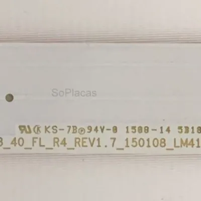 KIT BARRAMENTO LED SAMSUNG UN40J6500 LM41-00117N LM41-00117M (SEMI NOVA)
