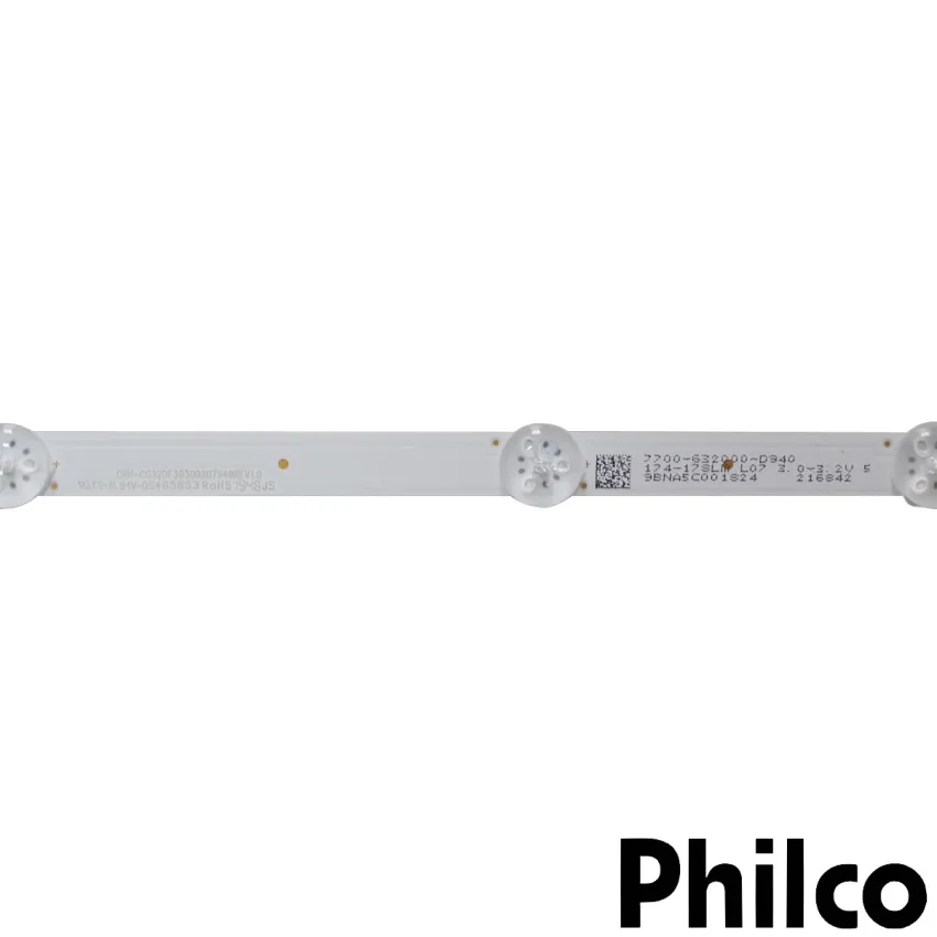 KIT BARRAMENTO DE LED PHILCO  PTV32E21DSWN PTV32E20AGBL CRH-CG32DF3030020794 - 2 BARRAS C/ 7 LEDS