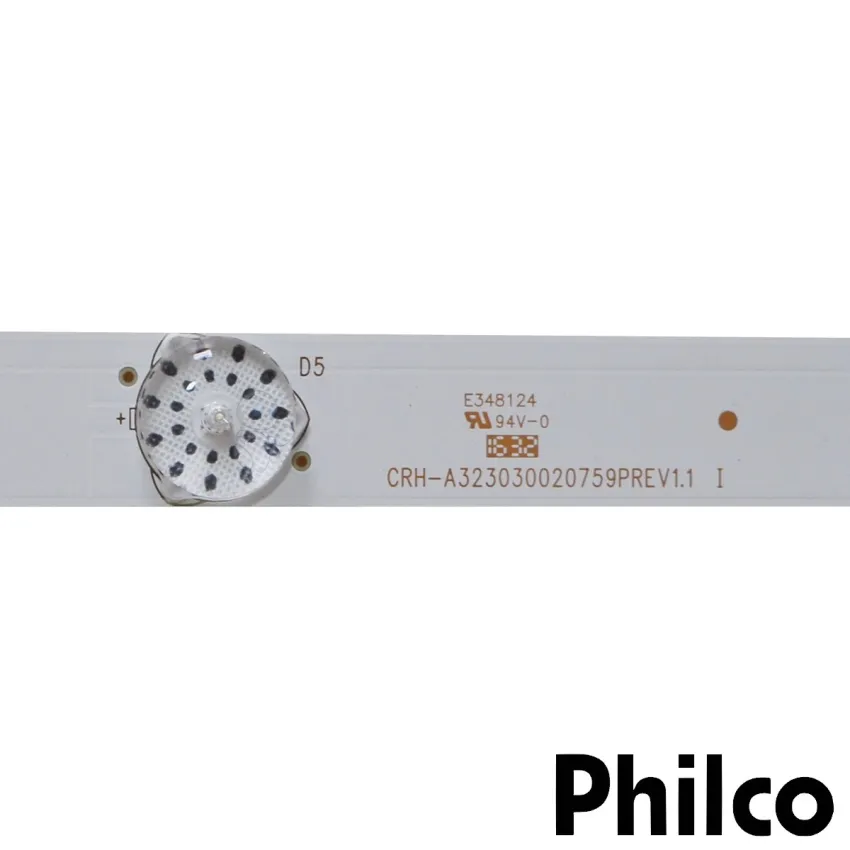 KIT BARRAMENTO DE LED PHILCO PH32E20DSGW PH32E31DG PH32E20 PH32E31 | 2 BARRAS C/ 7 LEDS - ORIGINAL
