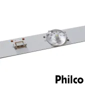 KIT BARRAMENTO DE LED PHILCO PH32E20DSGW PH32E31DG PH32E20 PH32E31 | 2 BARRAS C/ 7 LEDS - ORIGINAL