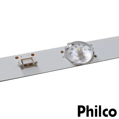 KIT BARRAMENTO DE LED PHILCO PH32E20DSGW PH32E31DG PH32E20 PH32E31 | 2 BARRAS C/ 7 LEDS - ORIGINAL