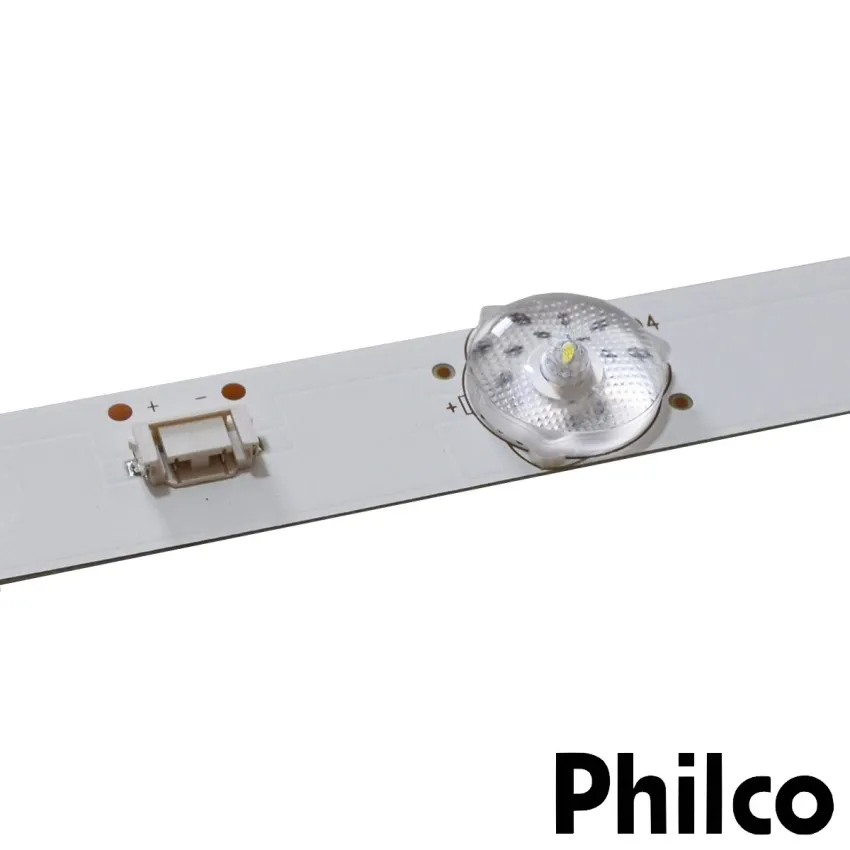 KIT BARRAMENTO DE LED PHILCO PH32E20DSGW PH32E31DG PH32E20 PH32E31 | 2 BARRAS C/ 7 LEDS - ORIGINAL