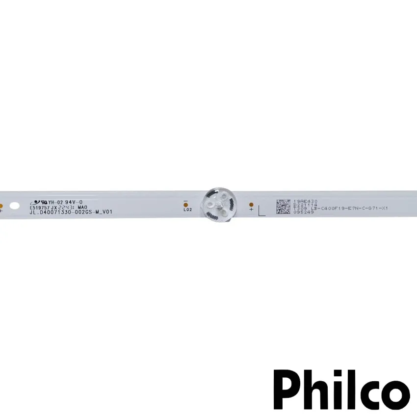 KIT BARRAMENTO DE LED PHILCO PTV40G7ER2CPBLF PTV40G7ER2 | 3 BARRAS C/ 7 LEDS  - ORIGINAL