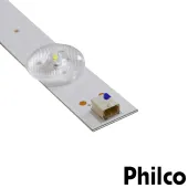 KIT BARRAMENTO DE LED PHILCO PTV24G50SN PTV24G50 LB-C240Y19-5C | 2 BARRAS C/ 4 LEDS - ORIGINAL