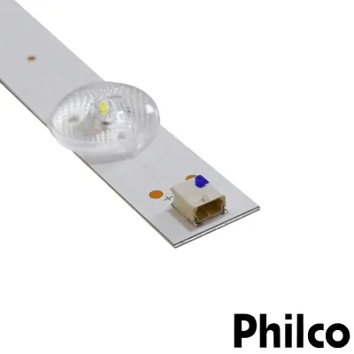 KIT BARRAMENTO DE LED PHILCO PTV24G50SN PTV24G50 LB-C240Y19-5C | 2 BARRAS C/ 4 LEDS - ORIGINAL