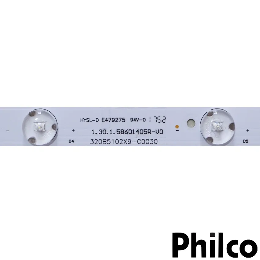 KIT BARRAS DE LED PHILCO PH32B51DSGW PH32B51 NOVO | 2 BARRAS