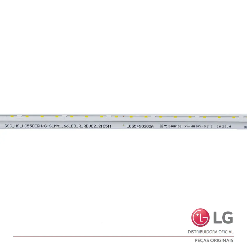 KIT BARRAMENTO LED LG 55NANO80SQA | 2 BARRAS | AGF30201801 | ORIGINAL