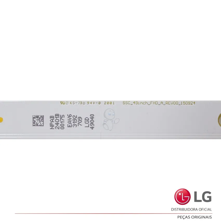 KIT BARRAMENTO LED LG 49LH5100 49LH5150 49LH5600 49LH5700 49LW300C 49LX300C AGF79046001 | ORIGINAL