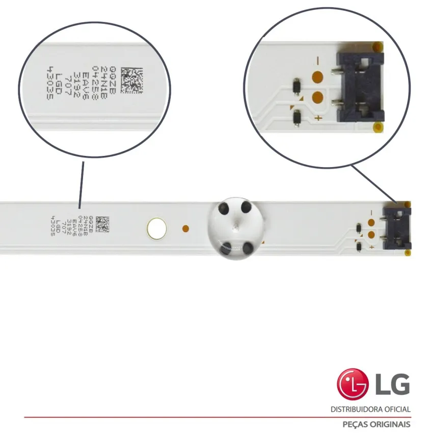 KIT  BARRAMENTO LED LG 43LF5100 43LH5100 43LH5150 43LH5600 43LH5700 43LW300C AGF79099901 AGF79103401 AGF79082302