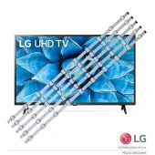 KIT BARRAMENTO LG 70UM7370PSA 70UN7310PSC AGF80325802 AGF80325803 | 5 BARRAS 10 LEDS | ORIGINAL
