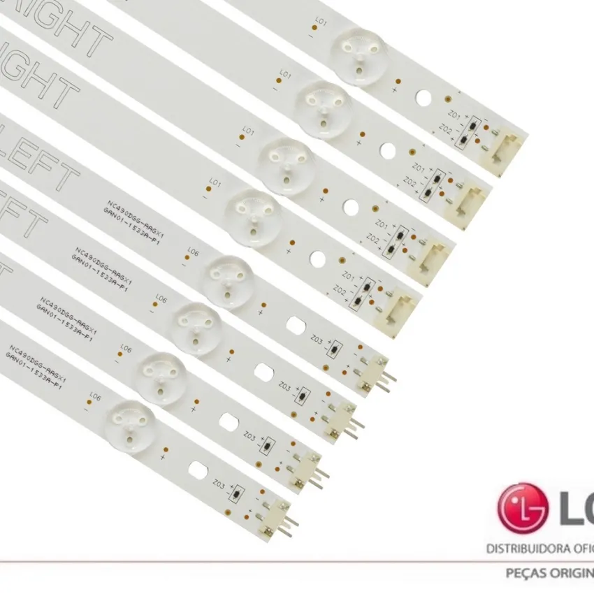 KIT BARRAMENTO LED LG 49UK6310 49UM7300PSA 49UM731C0SA 49UT661H0GA AGM76589501