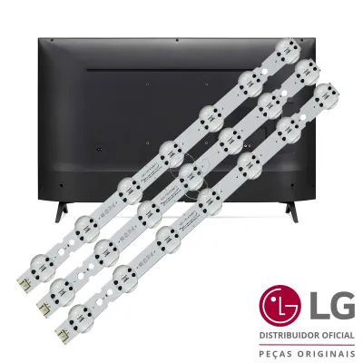 KIT BARRAMENTO LED LG 43UN7300PSC 43UN731C0SC 43US660H0SD AGM76872401 AGM76872402 - ORIGINAL 