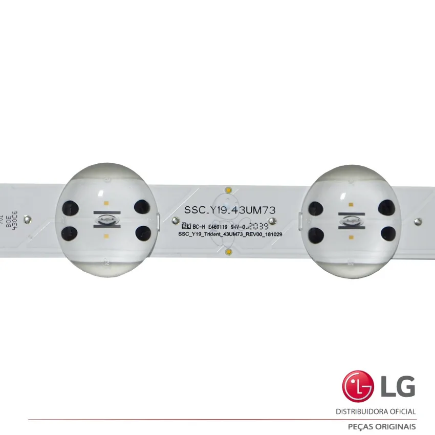 KIT BARRAMENTO LED LG 43UN7300PSC 43UN731C0SC 43US660H0SD AGM76872401 AGM76872402 - ORIGINAL 