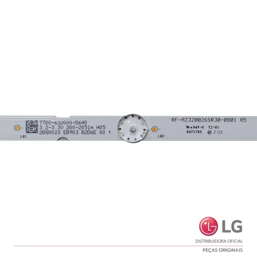 KIT BARRAMENTO LED LG 32LQ620BPSB 32LQ621CBSB AGM76911801 | ORIGINAL