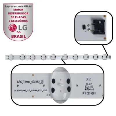 KIT BARRAMENTO LG 60UM7270PSA 60UK6200PSA AGM76729101 - 5 BARRAS