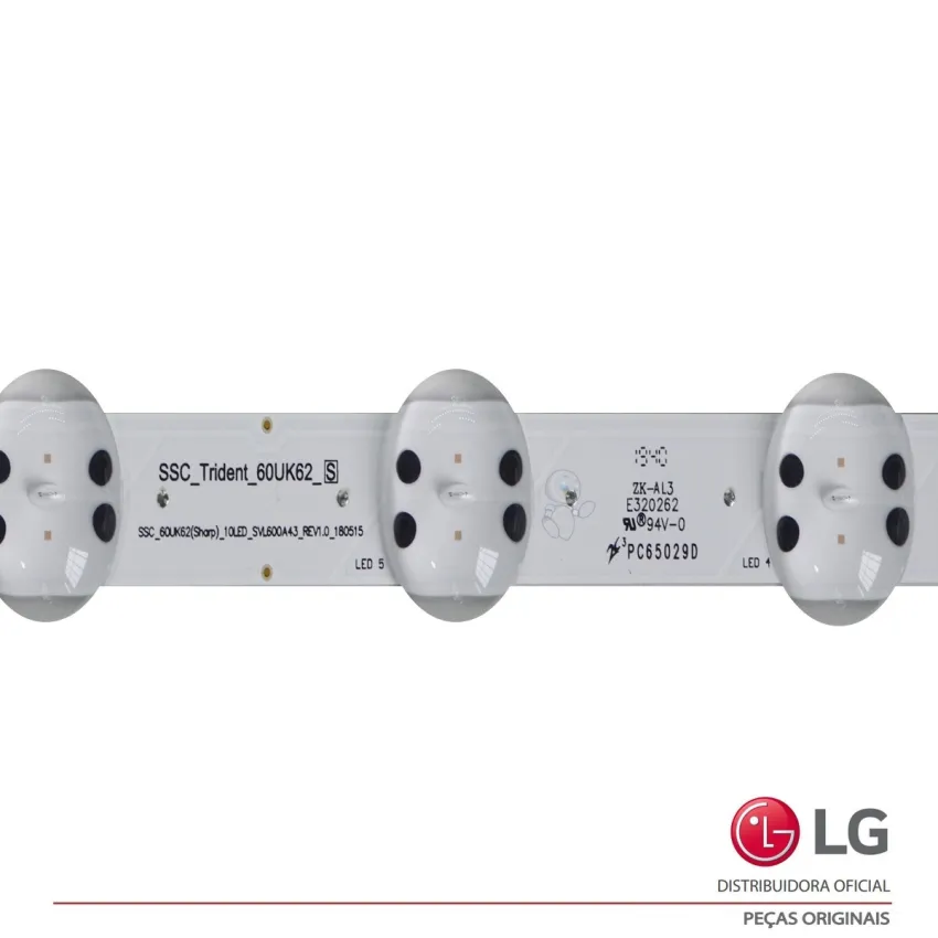 KIT BARRAMENTO LG 60UM7270PSA 60UK6200PSA AGM76729101 - 5 BARRAS