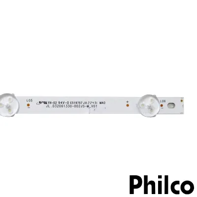 KIT BARRAMENTO LED PHILCO PTV32G60 PTV32G60SNBL LB-C320X19-E7N-H-G71-XRD1 / JL.D32061330-002JS-M_V01 | ORIGINAL