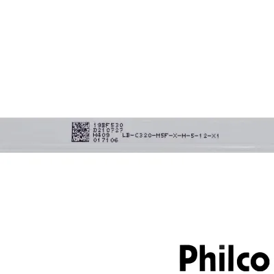 KIT BARRAMENTO LED PHILCO PTV32G52S PTV32G50D PTV32G50SN PTV32G70RCH JL.D32051330-002HS-M_V01 E469119- 2 BARRAS 5 LEDS