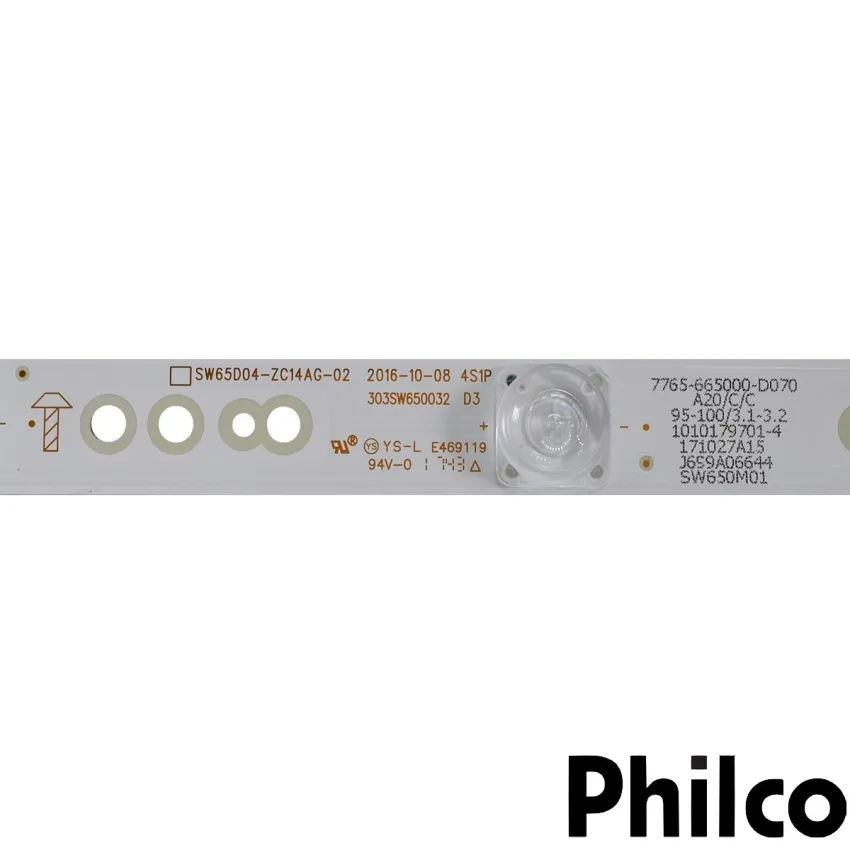 KIT BARRAMENTO PHILCO PH65G60DSGWAG 4K | 30 BARRAS | ORIGINAL