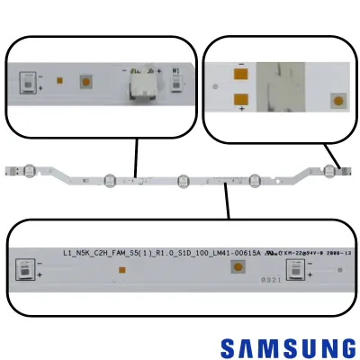 KIT BARRAMENTO SAMSUNG UN32T4300 UN32T4300AG | 2 BARRAS