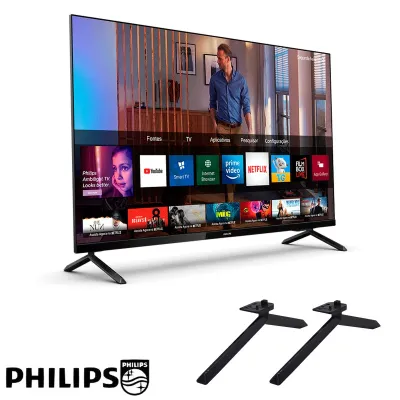 BASE PEDESTAL PHILIPS 32PFG6825/78 RC-3604-1 RC-3605-1 + 4 PARAFUSOS | ORIGINAL