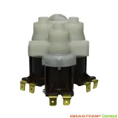 VALVULA ENTRADA DE ÁGUA 3 VIAS LAVADORA BRASTEMP 220V 50/60HZ BWL11AR BWT09B BWM08A BWH09B | 004258665