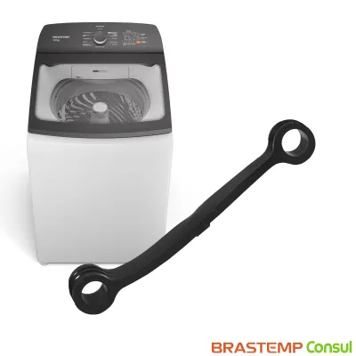KIT COM 4 PEÇAS TIRANTE PRETO BRASTEMP 10CM BWH15ABANA BWH15ABAS1 BWH15ABAS3 BWH15ABBNA BWH15ABAS2 | 326000047