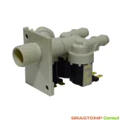 VÁLVULA DE ENTRADA DE ÁGUA TRIPLA LAVADORA BRASTEMP 220V 50/60HZ BWG11ABBNA BWG11ARBNA | W10467328