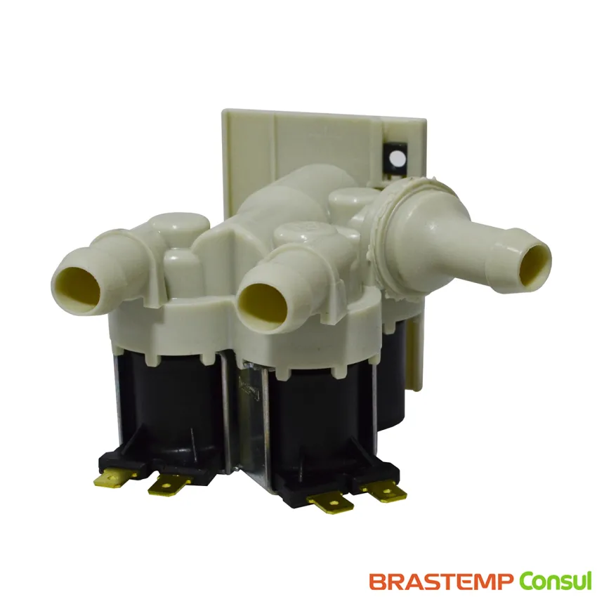 VÁLVULA DE ENTRADA DE ÁGUA TRIPLA LAVADORA BRASTEMP 220V 50/60HZ BWG11ABBNA BWG11ARBNA | W10467328