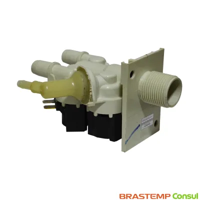 VÁLVULA DE ÁGUA ENTRADA TRIPLA BRASTEMP LAVADORA BWD15A9BNA BWD15A9BS2 BWD15ABBNA 220V | W11383843