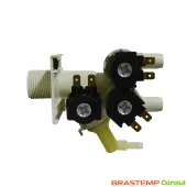 VÁLVULA DE ÁGUA ENTRADA TRIPLA BRASTEMP LAVADORA BWD15A9BNA BWD15A9BS2 BWD15ABBNA 220V | W11383843