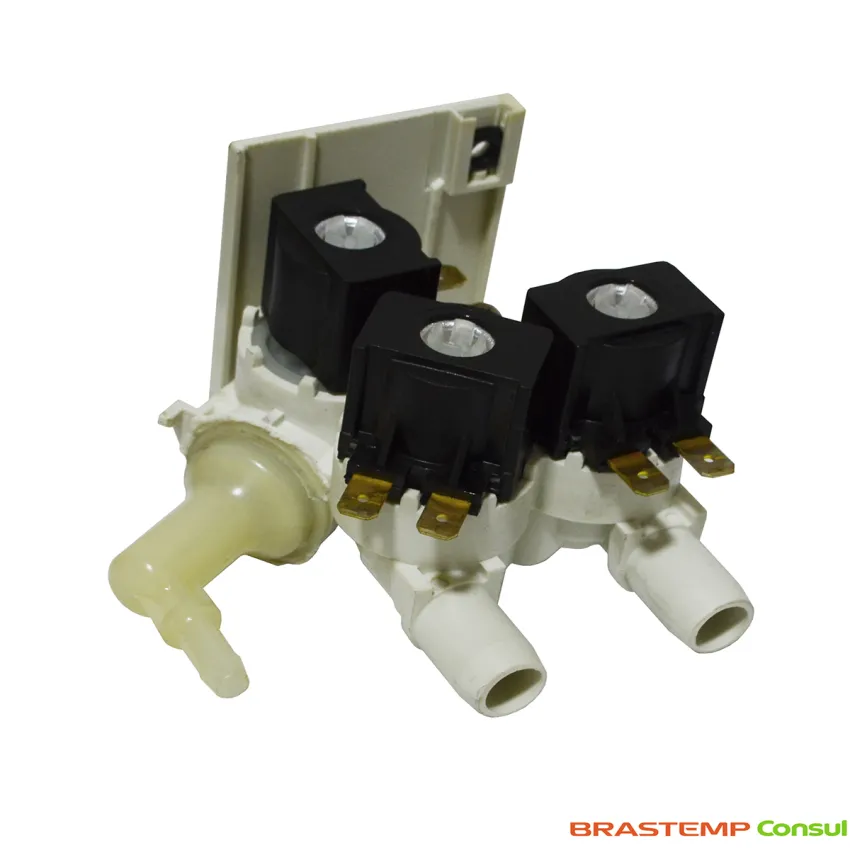 VÁLVULA DE ÁGUA ENTRADA TRIPLA BRASTEMP LAVADORA BWD15A9BNA BWD15A9BS2 BWD15ABBNA 220V | W11383843