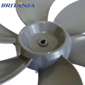 HÉLICE PARA VENTILADOR BRITÂNIA 6 PAS 30CM PROTECT 30 | VENTUS TURBO | B30 TURBO |  VENTUS 30 SIX | COR: CINZA ESCURO (023826PL)