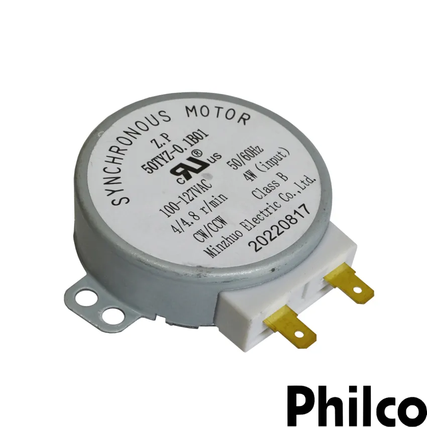 MOTOR MICROONDAS PHILCO / BRITÂNIA 127V 4W 0.03A 50TYZ-0.1B01 PMO30EP PME25N PME31N BMO28BB BMO28IEB PMO23IP BMB28IEB
