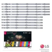 KIT BARRAMENTO LED LG 50LB5600 50LB6500 AGF78401301 AGF78401401 AGF78401501 | 5 BARRAS A / 5 BARRAS B | ORIGINAL