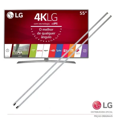 KIT BARRAMENTO LED LG 55UJ6545 55UJ6585 AGF78702901 AGF78702902 AGF80308201 NOVO | ORIGINAL