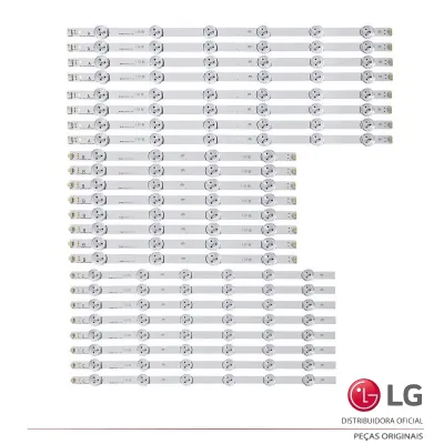 KIT BARRAMENTO LED LG 70LB7200 70LB7100 70LB650V AGF78402001 24 BARRAS  - ORIGINAL