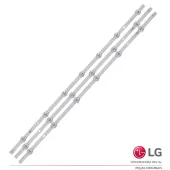 KIT BARRAMENTO LED LG 32LN5400 32LN536B 32LN546B AGF78399401 AGF80284301 | ATENCÃO: BARRAS (A) 6 LEDS / BARRA (B) 7 LEDS