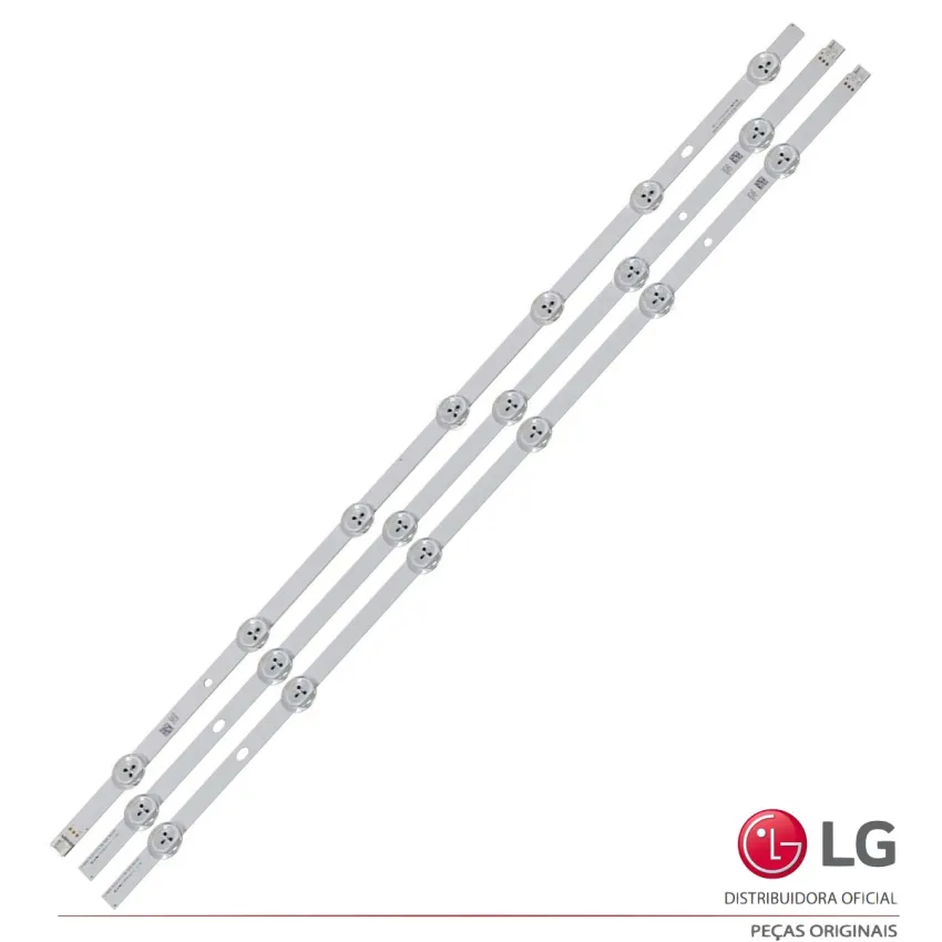 KIT BARRAMENTO LED LG 32LN5400 32LN536B 32LN546B AGF78399401 AGF80284301 | ATENCÃO: BARRAS (A) 6 LEDS / BARRA (B) 7 LEDS