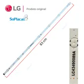 KIT BARRAMENTO DE LED LG 43UK6310PSE 43UK6310 AGM76150202 LC43490089A NOVO E ORIGINAL