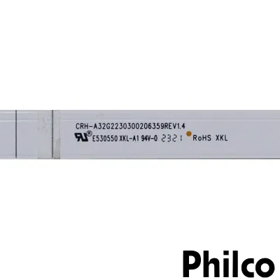 KIT BARRAMENTO LED PHILCO PTV32G23AGSSBLH PTV32G23A CRH-A32G2230300206359 | CRH-A32G22303002062| 2 BARRAS 6 LEDS | ORIGI