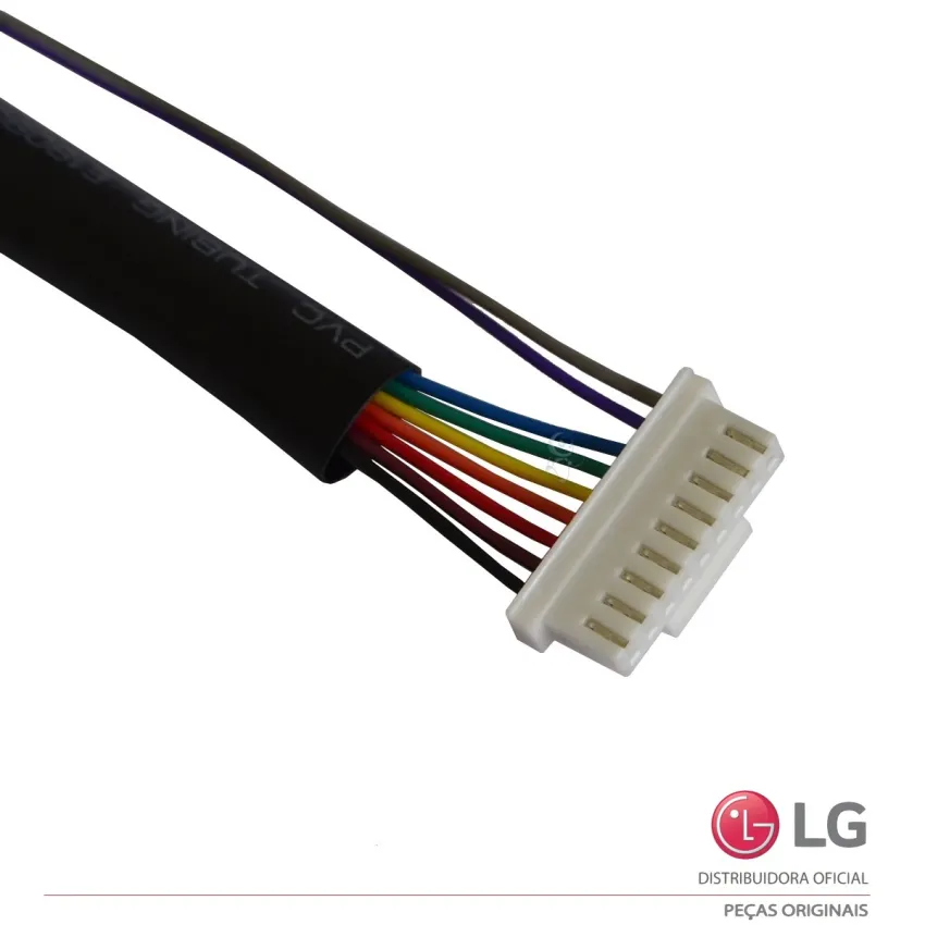 CABO 3 CONECTORES PARA PLACA DISPLAY E BOTÃO POWER AR CONDICIONADO LG AMNW09GEBA0 AMNW12GEBA0 EAD60714628 