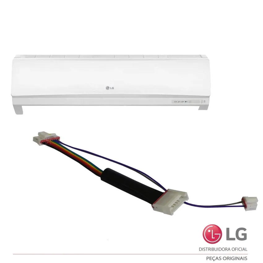CABO 3 CONECTORES PARA PLACA DISPLAY E BOTÃO POWER AR CONDICIONADO LG AMNW09GEBA0 AMNW12GEBA0 EAD60714628 