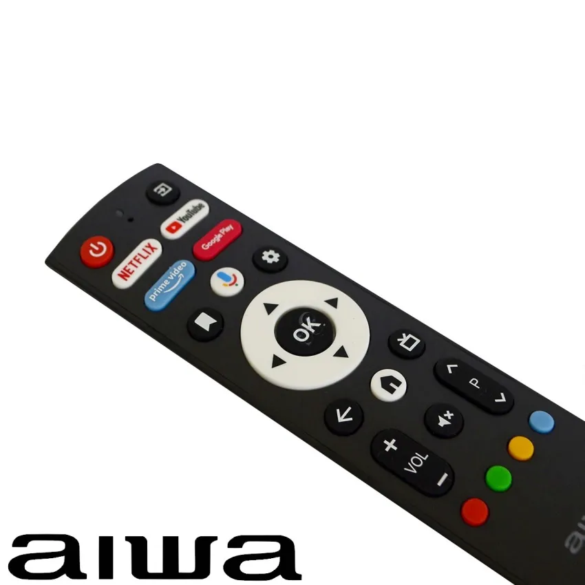 CONTROLE REMOTO AIWA 32/43/50 SC2522-0003-02 ATALHOS: NETFLIX | YOUTUBE | PRIME VIDEO | GOOGLE PLAY
