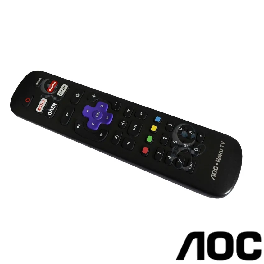 CONTROLE REMOTO AOC ROKU RC-NWD0239R NETFLIX | GOOGLE PLAY | DAZN | DEEZER